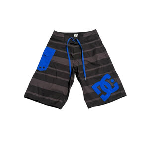 DC Shoes Boys Board Shorts Size 24 Blue Black Cargo